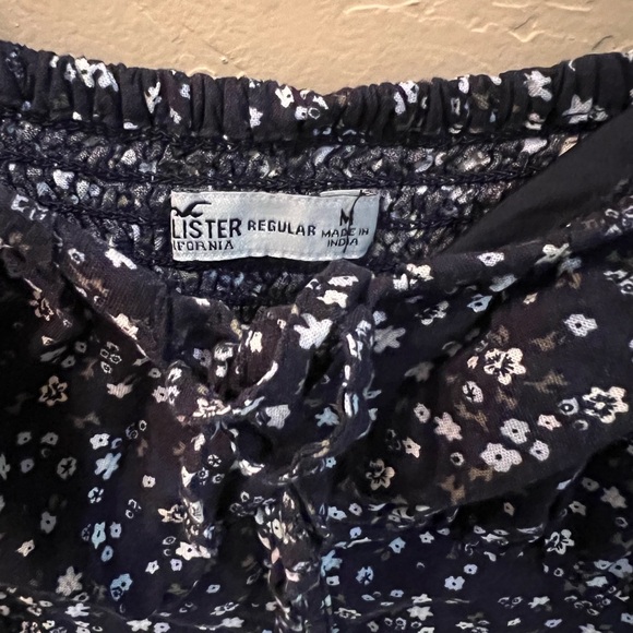Hollister medium navy blue floral dress - Picture 2 of 2